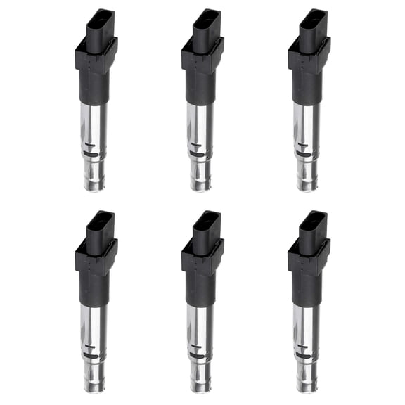 Set of 6 Ignition Coils Compatible with 2004 Volkswagen Golf 3.2L V6 Replacement for UF531 C1466
