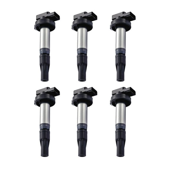 Set of 6 Ignition Coils Compatible with 2006-2009 Land Rover Range Rover Sport 4.2L Replacement for UF519