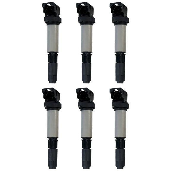 Set of 6 Ignition Coils Compatible with 2007 2008 BMW Alpha B7 4.4L V12 Replacement for UF522 C1404