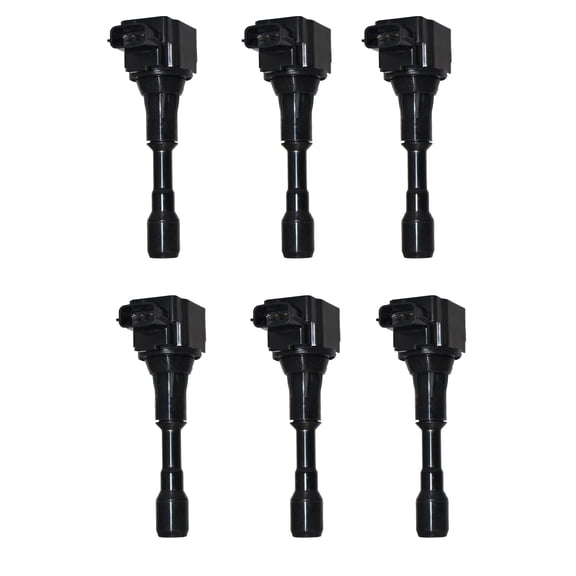 Set of 6 Ignition Coils Compatible with 2009 Nissan GT-R 3.8L 3799CC V6 GAS DOHC Turbocharged Replacement for UF638 C1697