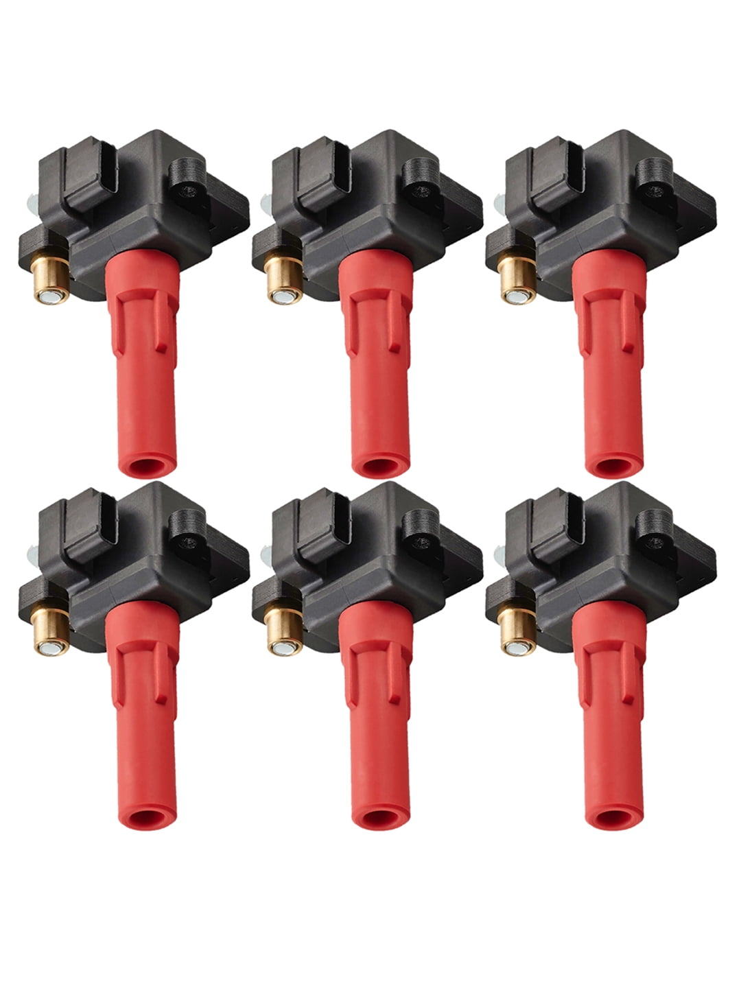 Set of 6 Ignition Coils Compatible with 2009 Subaru Outback 3.0L H6