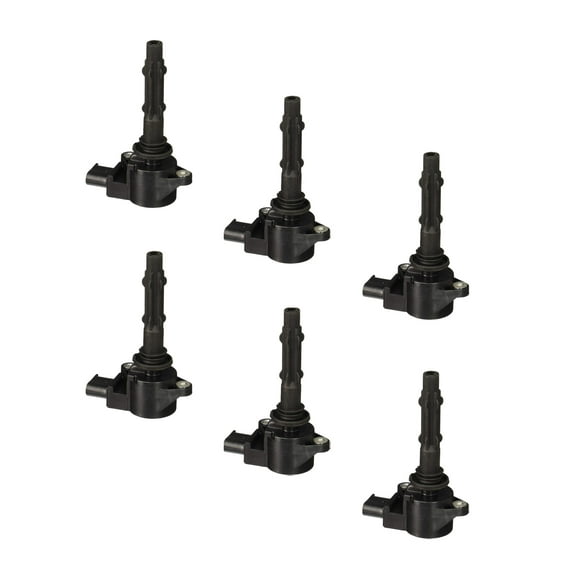 Set of 6 Ignition Coils Compatible with 2010 2011 2012 Mercedes-Benz C250 2.5L V6 Replacement for UF535 C1691