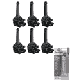 thumbnail image 1 of Set of 6 Ignition Coils and Permatex 22058 Dielectric Tune-Up Grease Compatible with 2003-2006 Volvo XC90 2.5L L5 2521cc -ci Replacement for UF341, 1 of 1