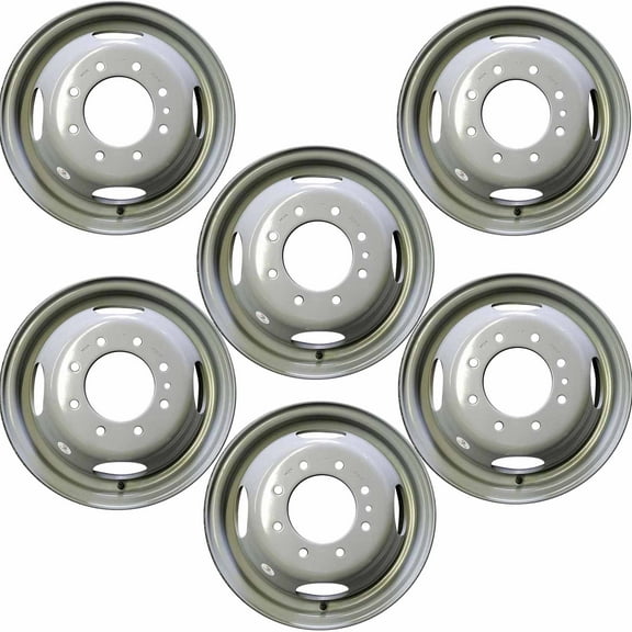 Set of 6 New 16" Dually Steel Wheels For 1999-2004 Ford F350SD DRW Super-Duty OEM Design Rim