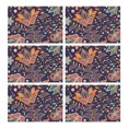 thumbnail image 1 of Set of 6 Paisley Placemats, Flax Linen Table Mats Featuring Colorful Bohemian Floral and Mandala Patterns, Heat Resistant and Wrinkle Free, 1 of 5