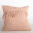 thumbnail image 1 of Set of 6 Peach Waffle Weave With Tassels Cushion Cover, 1 of 2