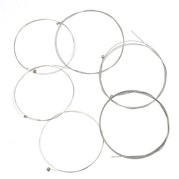 Set of 6 Pieces Electric Guitar Replacement Stainless Steel Strings Musical Instrument Accessory