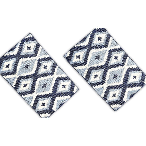 Set of 6 Placemats, Handmade Beaded Placemats, Geometrical Tablemats, Designer Charger Plates 12X15Inches