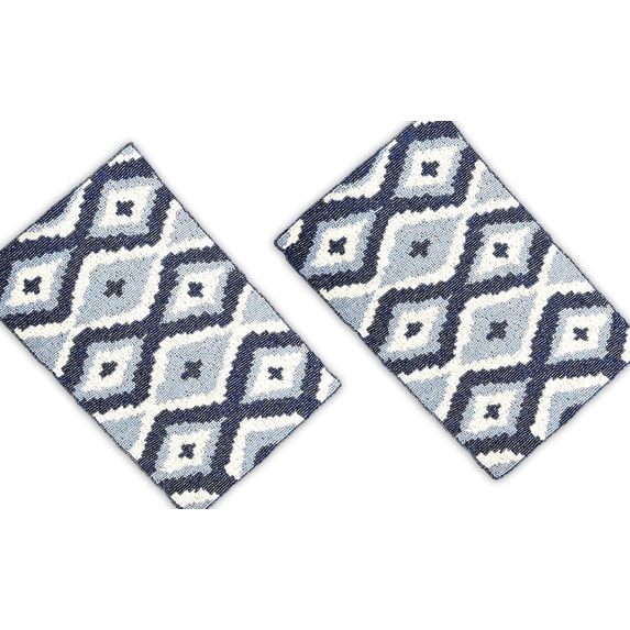 Set of 6 Placemats, Handmade Beaded Placemats, Geometrical Tablemats, Designer Charger Plates 12X15Inches