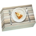 thumbnail image 1 of Set of 6 Placemats,Heat Resistant Stain Resistant Woven Vinyl Insulation Placemats, Durable Washable Elegant Table Mats for Dining, 1 of 8