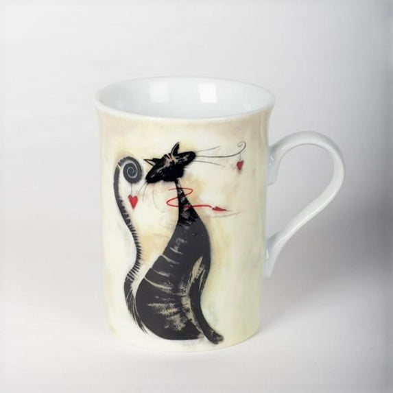 Set of 6 Porcelain Cat Mug
