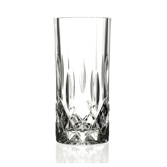 Set of 6 RCR Adagio High Ball Crystal Glassware Set - 12 oz, Dishwasher Safe