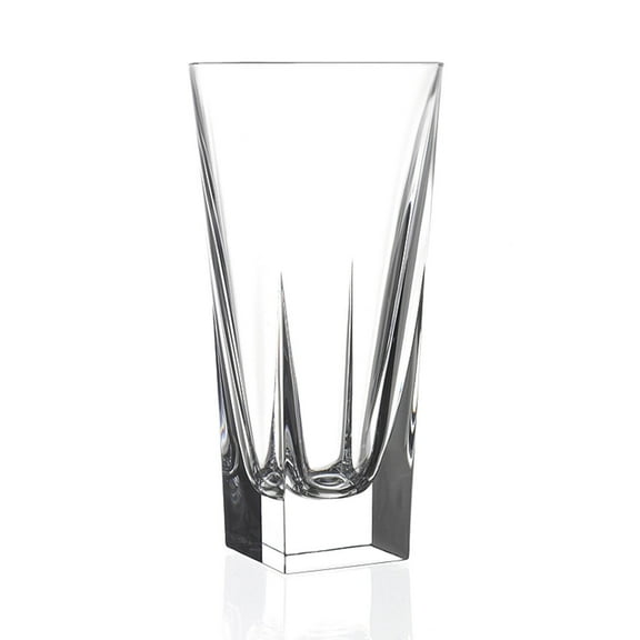 Set of 6 RCR Fusion High Ball Crystal Glassware Set - 12 oz Capacity, Dishwasher Safe