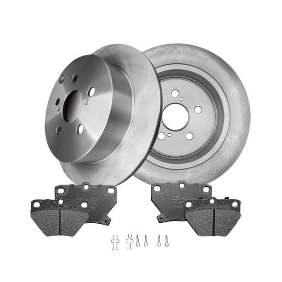 Set of 6 Rear 269mm Brake Disc Rotors-Ceramic Brake Pad Kit For 2000-2005 Toyota Celica