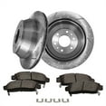 thumbnail image 1 of Set of 6 Rear 325mm Drilled Slotted Brake Disc Rotors-Ceramic Brake Pad Kit For 2002-2006 Chevrolet Trailblazer EXT, 1 of 7