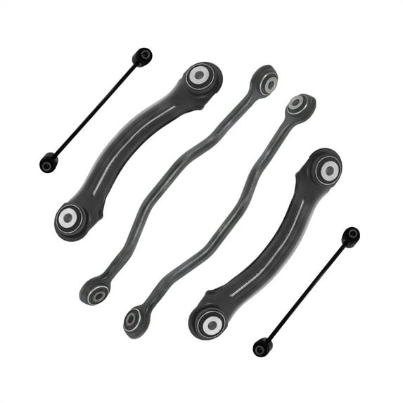 Set of 6 Rear Upper Forward-Lower Rearward Control Arm-Sway Bar Link For 2006-2018 Dodge Charger