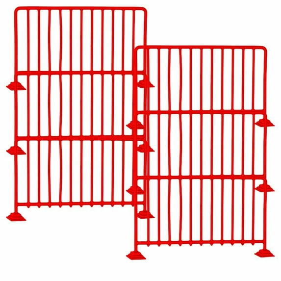 Set of 6 Red Guardrails for WWE & AEW Wrestling Action Figures