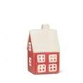thumbnail image 1 of Set of 6 Red House With White Accents Tealight Candle Holder, 1 of 2