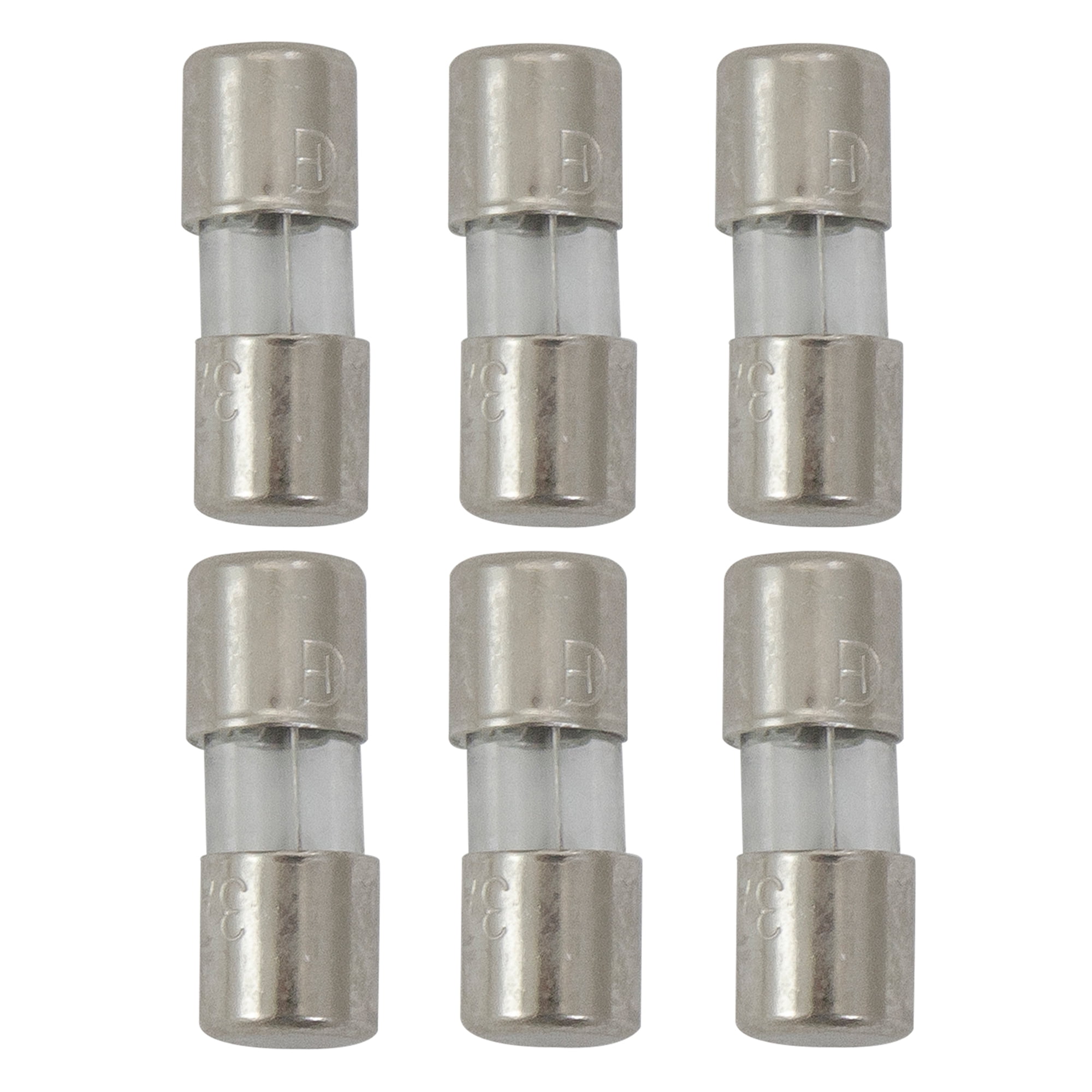 Set of 6 Replacement Fuses For Mini Christmas Lights 3 Amps