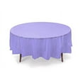 thumbnail image 1 of Set of 6 Round Plastic Table Covers for Birthdays, Parties, Picnics, or any fun event (84 Inches - White), 1 of 1