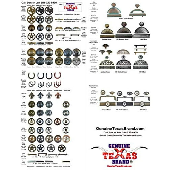 Set of 6 Rustic Rope Lone Star Drawer Pulls Cabinet Knobs Western Southwest Decor Texas (1 Please Select)