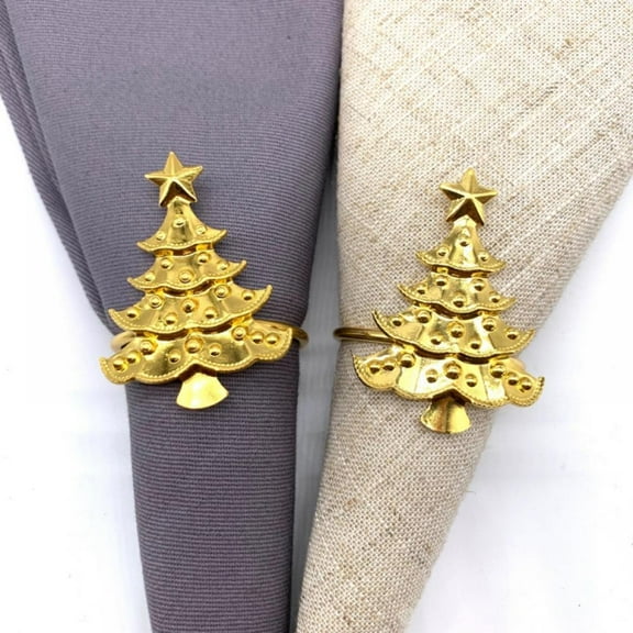 (Set of 6) Silver Reindeer Dinner Napkin Rings for Christmas Lunch Dinner Party Tableware Napkin Set Christmas Decorations Napkin Holder