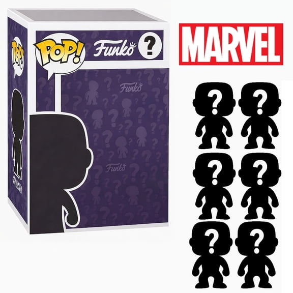 Set of 6 Surprise Mystery Marvel Funko Pop! Randomly Selected