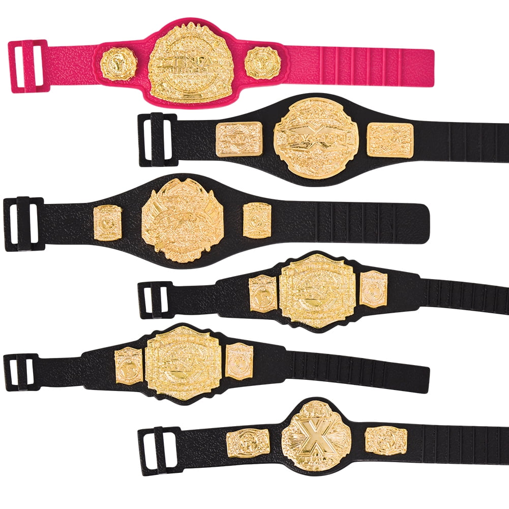 Set of 6 TNA Jakks Action Figure Belts - Walmart.com