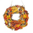thumbnail image 1 of Set of 6 Vintage Halloween Greetings Wreath Wreath, 1 of 2