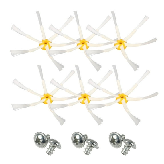 Set of 6 large side brushes with 6 branches, suitable for iRobot Roomba maintenance kit 500, 600, 700