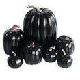 thumbnail image 1 of Set of 7 Artificial White Pumpkins for Fall Decor, Halloween, Thanksgiving, Table Centerpieces, Home and Party Decoration, 1 of 4