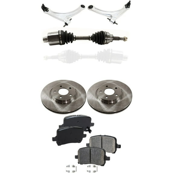Set of 7 Control Arm Suspension Kit Front Driver & Passenger Side Lower for G5