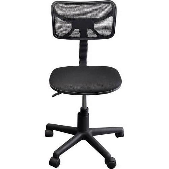 (Set of 7) Urban Shop Swivel Mesh Chair, Black