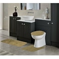 thumbnail image 1 of Set of 7 piece Taupe Color #6 bath mat rug Non Slip Soft Shaggy Chenille 1 Mat ,1 Contour Mat, 1 Lid Cover Plus 4pc Ceramic Accessories, 1 of 3