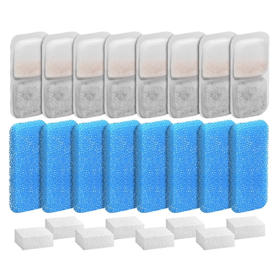 Set of 8/12/16 Replacement Filter for Automatic Pet Fountain Cats Water Fountain Water for Kittens Water Dispenser