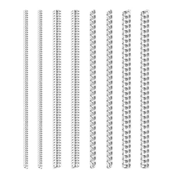 Set of 8 Adjustable Rings Tightener Spirals Spring Resizing Tool Jewelry Guard Flexible Coil Wrap for Men and Women