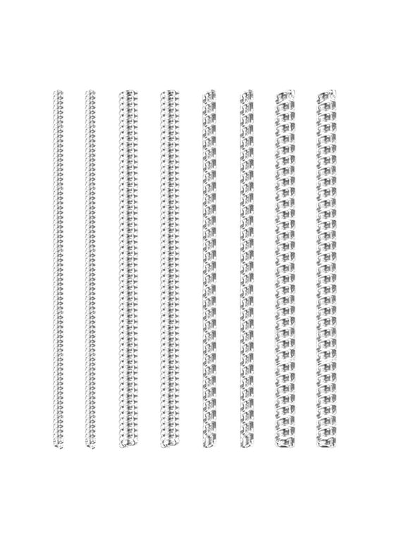 Set of 8 Adjustable Rings Tightener Spirals Spring Resizing Tool Jewelry Guard Flexible Coil Wrap for Men and Women