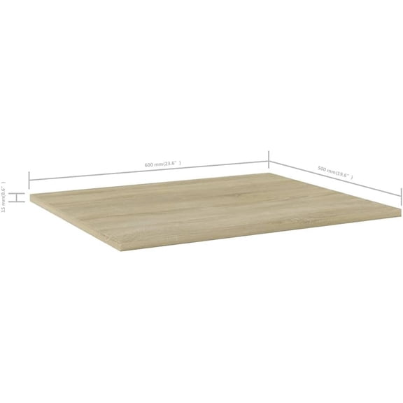 Set of 8 Bookshelf Boards Replacement Panels | Storage Organizer Shelves | Sonoma Oak | 23.6"x19.7"x0.6" | Engineered Wood