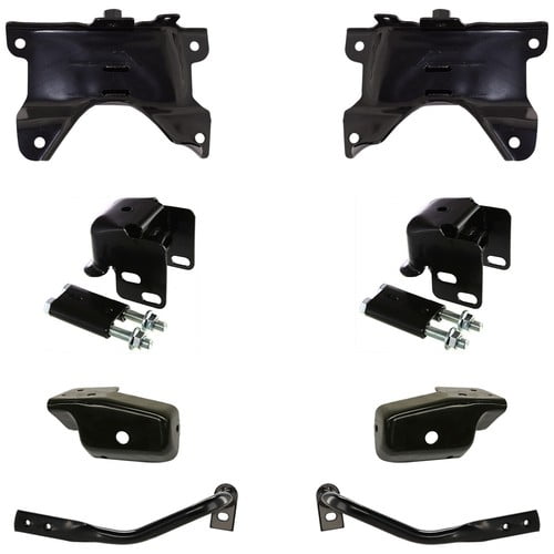 Set of 8 Bumper Face Bar Brackets Retainer Mounting Braces for Chevy Chevrolet