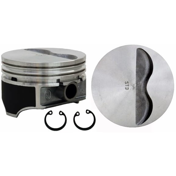 Set of 8 Claimer Flat Top Pistons for GM/Chevrolet Small Block HP 350 383 Coated | .060 (1.50mm Oversized) | 4.060in. Bore Diameter