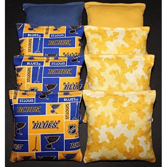 Set of 8 Cornhole Bean Bags Made w ST Louis Fabric Regulation Game Toss Bags$$Sport & Recreation Other