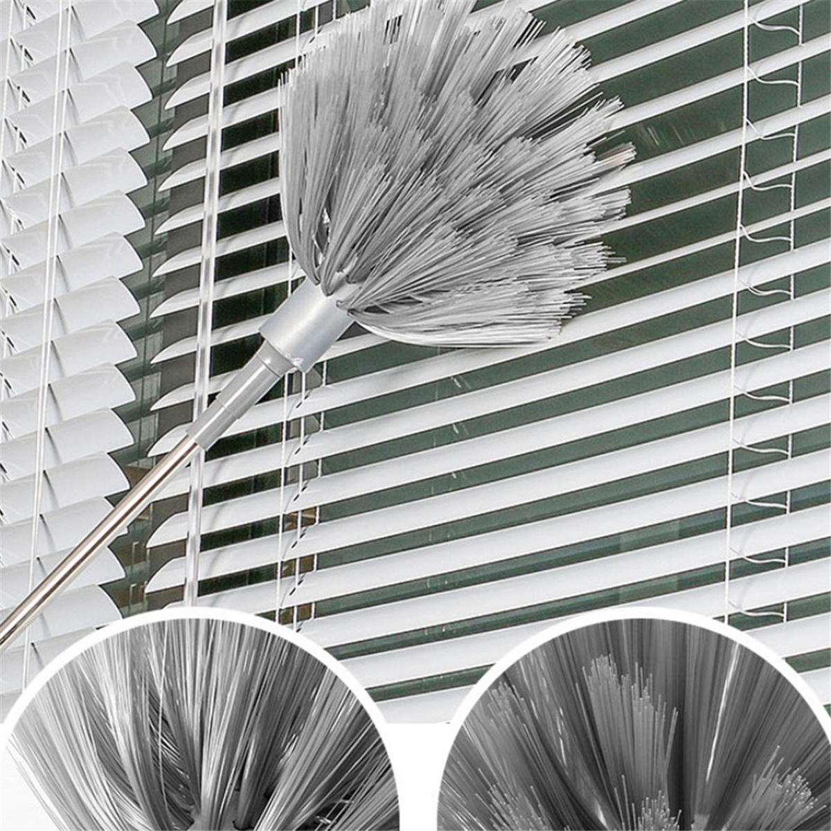Set of 8 Electrostatic Feather Duster Retractable Dust Remover Blanket