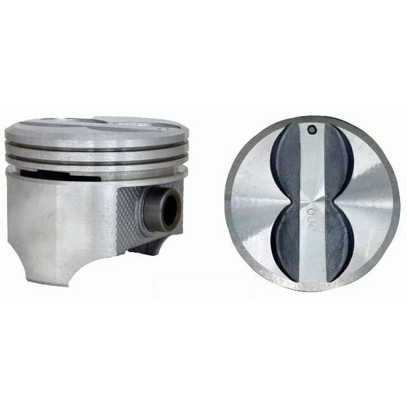 Set of 8 Flat Top Pistons for 68-73 GM/Chevrolet 5.0L/307 | .040 (1.00mm Oversized) | 3.915in. Bore Diameter