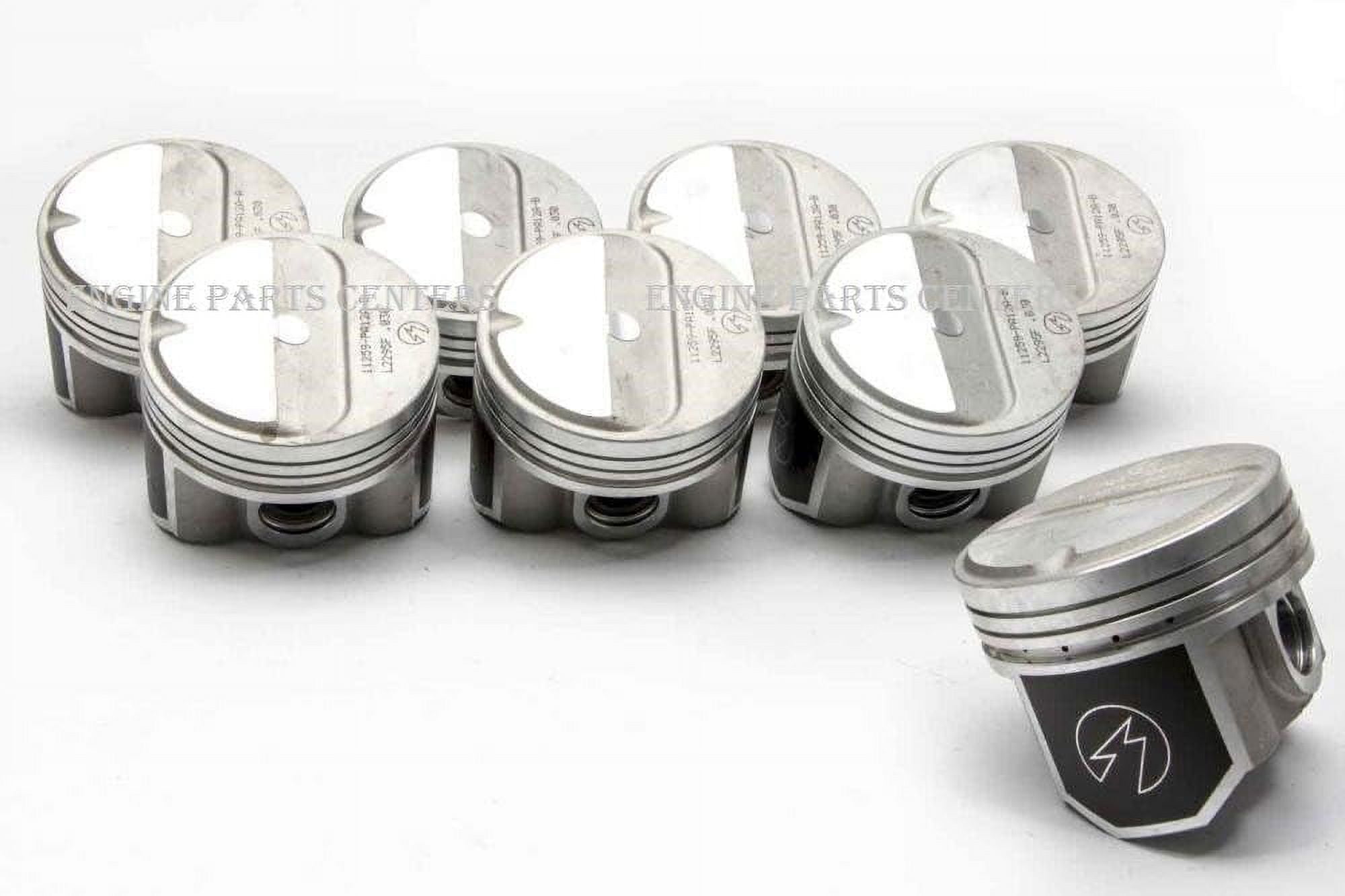Set of (8) Dome Pistons & moly Rings 111 +.060 oversize
