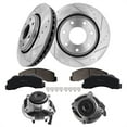 thumbnail image 1 of Set of 8 Front 350mm Drilled Slotted Brake Disc Rotors-Ceramic Brake Pad Kit-Wheel Hub Bearing Assembly For 2011-2014 Ford F-150, 1 of 10