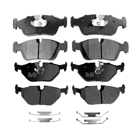 Set of 8 Front-Rear Ceramic Brake Pad Kit For 1994 1995 2001-2005 BMW 325I Base