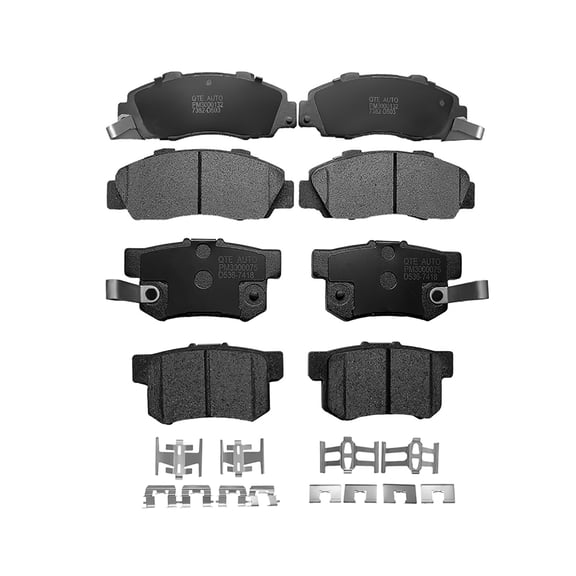 Set of 8 Front-Rear Ceramic Brake Pad Kit For 1996-1998 Acura RL