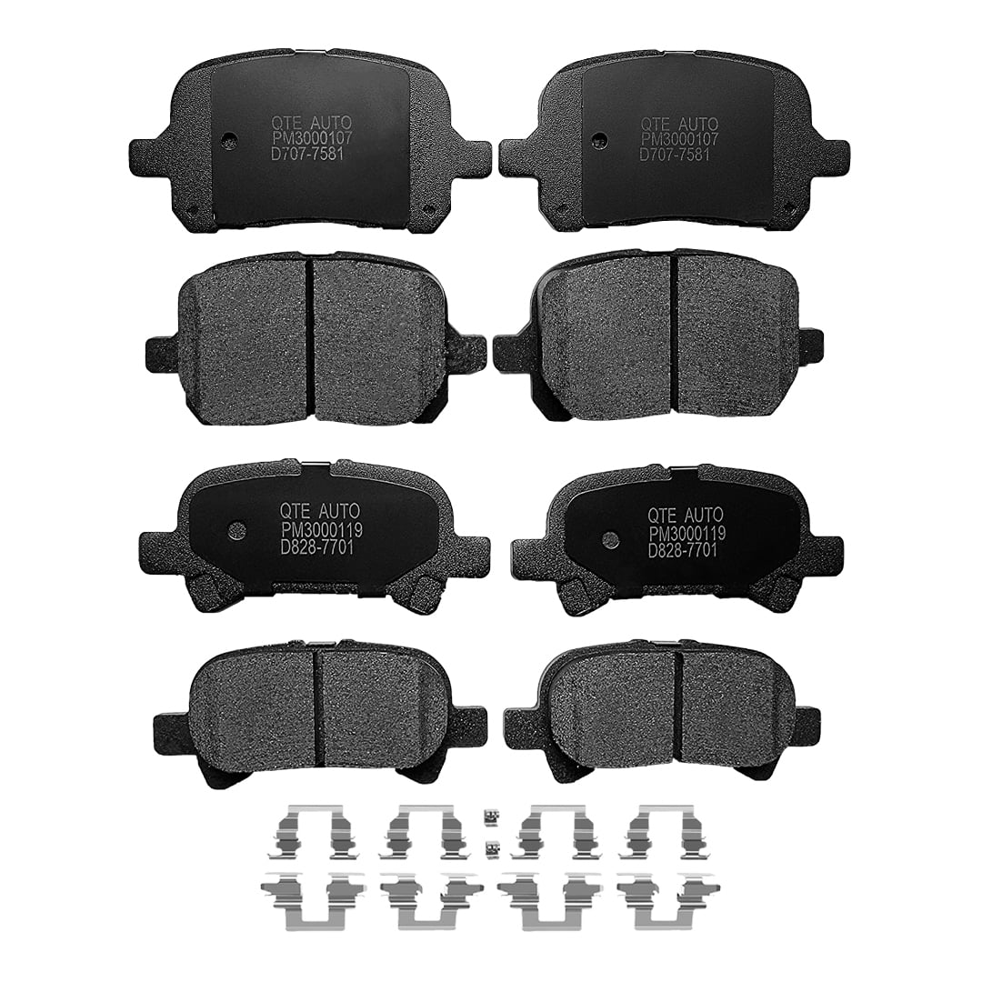Set of 8 Front-Rear Ceramic Brake Pad Kit For 2000 2001 Toyota Camry ...