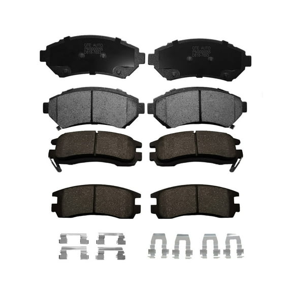 Set of 8 Front-Rear Ceramic Brake Pad Kit For 2001 2002 Oldsmobile Intrigue GL GLS GX