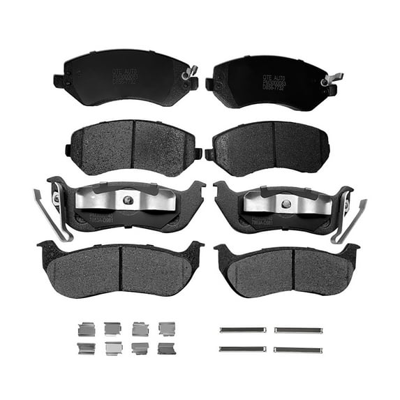 Set of 8 Front-Rear Ceramic Brake Pad Kit For 2002-2006 Jeep Liberty Sport